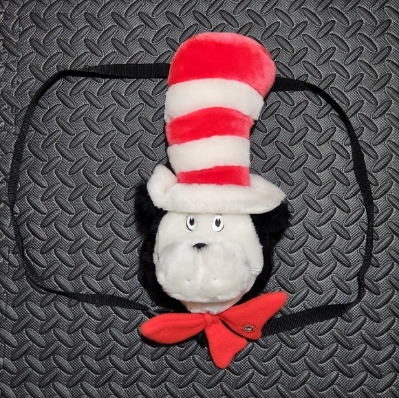 90s Vintage Cat in the Hat Plush Backpack Nostalgia - Picture 2 of 6